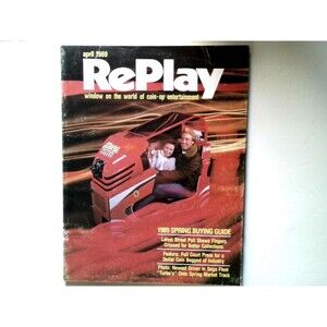 Vintage 1989 RePlay Magazine Arcade Games Earthshaker Ikari Tetris Sega Atari